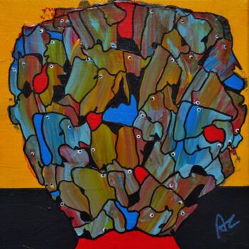 Painting titled "FACE-A-FACE .jpg" by Annick Couëdel, Original Artwork