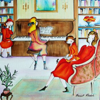 Картина под названием "Harmonie" - Annick Redor, Подлинное произведение искусства, Акрил