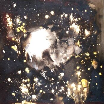 Картина под названием "De l'autre côté" - Annick Redor, Подлинное произведение искусства, Масло Установлен на Другая жесткая…