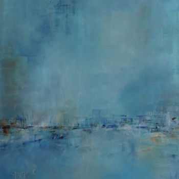 Pintura titulada "Le bleu du ciel" por Annick, Obra de arte original