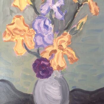 Peinture intitulée "Bouquet" par Annie Agostini, Œuvre d'art originale, Huile