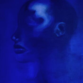 "blue  note" başlıklı Tablo Annie Briançon Marjollet tarafından, Orijinal sanat, Petrol