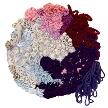 纺织艺术 标题为“Ça scintille” 由Annie Cicatelli, 原创艺术品, 纺织纤维
