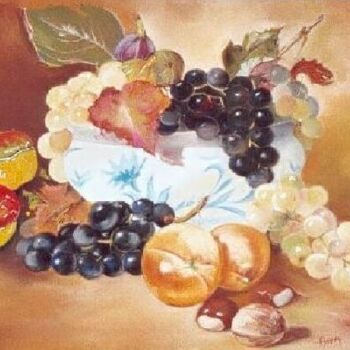 Painting titled "GOURMANDISES" by Annie Dite Ana Maillet, Original Artwork