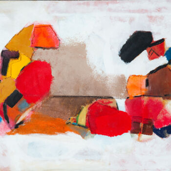 Картина под названием "Mutations" - Annie Faure, Подлинное произведение искусства, Акрил Установлен на Деревянная рама для н…