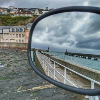 Fotografia intitolato "Maisons de pêcheurs…" da Annie Gazé, Opera d'arte originale, Fotografia digitale Montato su Alluminio