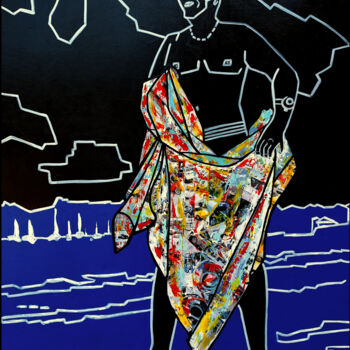 Pintura titulada "Marco le moco" por Annie Krebs, Obra de arte original, Acrílico Montado en Bastidor de camilla de madera