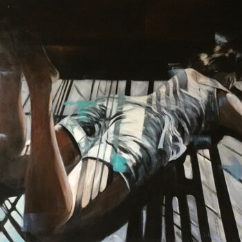 Schilderij getiteld "In the shadow" door Annie Roudet, Origineel Kunstwerk, Acryl