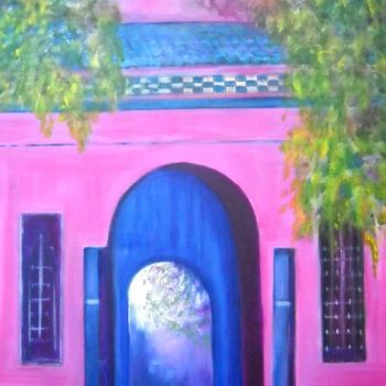 Peinture intitulée "Porte d entée du ja…" par Annie Ruinaut, Œuvre d'art originale