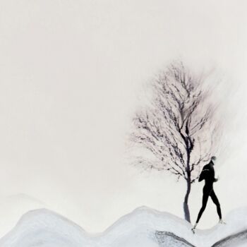 Photography titled "le pas du joggeur e…" by Annie Varga, Original Artwork