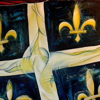 Painting titled "Ma Patrie" by Annik Desbiens, Original Artwork