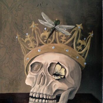 Painting titled "King Richard" by Annita Luxon, Original Artwork, Oil