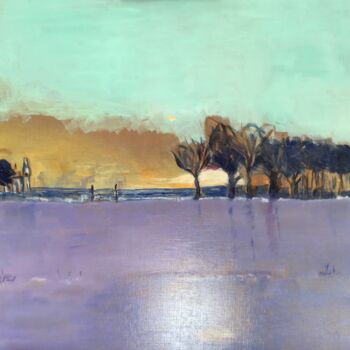 Pintura titulada "Winter" por Ann Lahti, Obra de arte original, Oleo