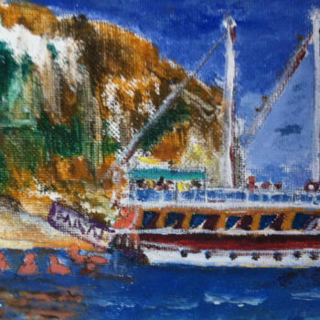 Painting titled "Island Cruise" by Ann Lahti, Original Artwork