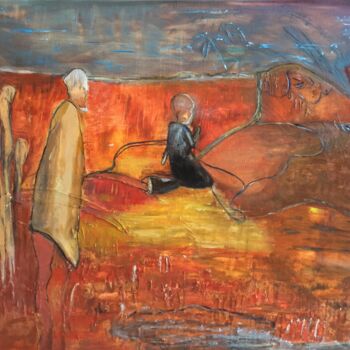 Pittura intitolato "Gateway no 1- 16/08…" da Ann Lahti, Opera d'arte originale