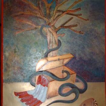 Peinture intitulée "beyrouth 2006" par Abdelali Announi, Œuvre d'art originale