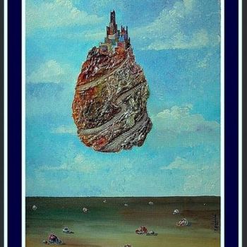 Pintura intitulada "homage a magritte" por Abdelali Announi, Obras de arte originais