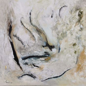 Peinture intitulée "Dessin dans une gro…" par Anna Perjan, Œuvre d'art originale, Huile