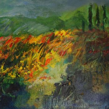 Pintura intitulada "Provence3" por Françoise Cariou, Obras de arte originais