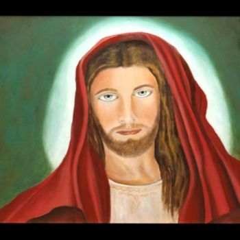 Painting titled "CRISTO" by Annuccia Ghisi, Original Artwork