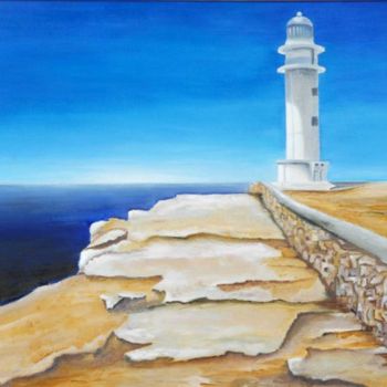 Painting titled "IL FARO" by Annuccia Ghisi, Original Artwork