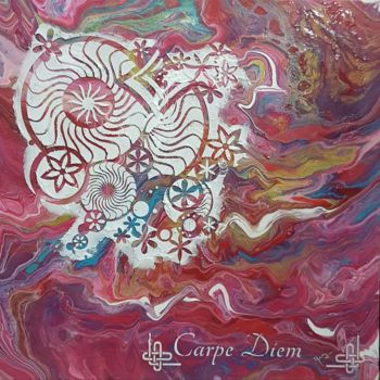 Painting titled "Carpe Diem" by Anny Burtscher-Beaudoin, Original Artwork, Acrylic