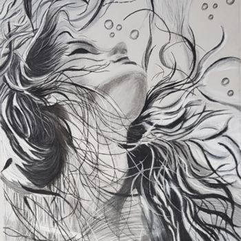 제목이 "Au sortir de l'eau"인 미술작품 Anny Burtscher-Beaudoin로, 원작, 파스텔