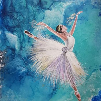 Pintura intitulada "Danseuse étoile" por Anny Burtscher-Beaudoin, Obras de arte originais, Acrílico
