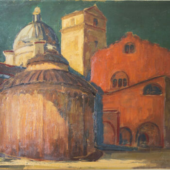 Painting titled "Rotonda di San Lore…" by Anonimo, Original Artwork