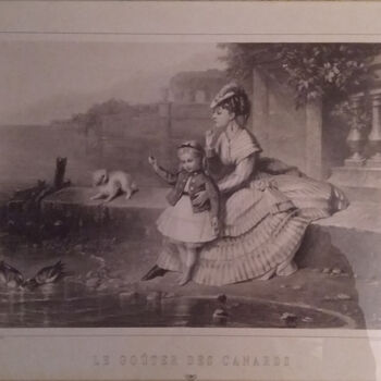 Incisioni, stampe intitolato "Les gouter de canar…" da Anonimo, Opera d'arte originale