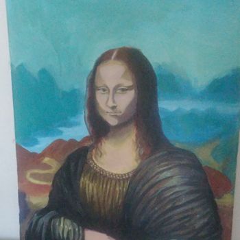 「Mona lisa」というタイトルの絵画 Anonyma Chnによって, オリジナルのアートワーク, アクリル