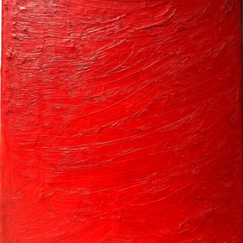 "Light Red" başlıklı Tablo Ronda Berg tarafından, Orijinal sanat, Petrol Ahşap Sedye çerçevesi üzerine monte edilmiş