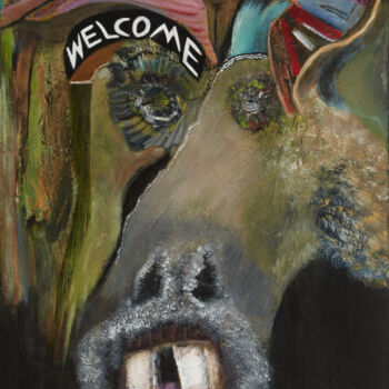 Peinture intitulée "Welcome" par Anova, Œuvre d'art originale, Acrylique Monté sur Châssis en bois