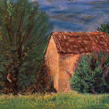 Pintura titulada "Mazet provençal. Pr…" por Philippe Anselme, Obra de arte original, Pastel