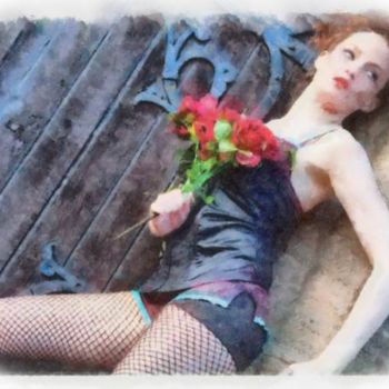 摄影 标题为“Basque Roses” 由Lawrence Conyers, 原创艺术品