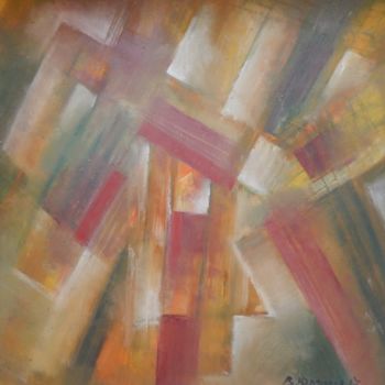 Картина под названием "Центральное наложен…" - Владимир Юрпалов, Подлинное произведение искусства, Масло