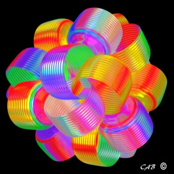 제목이 "Lead Crystal Rings"인 디지털 아트 Antarctica246로, 원작, 3D 모델링