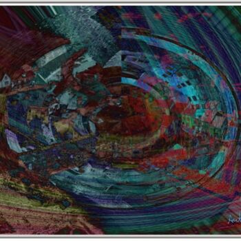 Arts numériques intitulée "FRAMMENTAZIONE - FR…" par Antares, Œuvre d'art originale, Peinture numérique