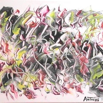 Painting titled "Serpentins de la vie" by Antheus, Original Artwork