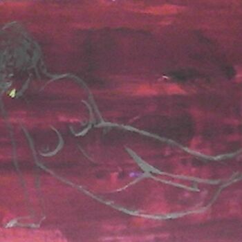 Peinture intitulée "LEVRES JAUNE" par Antheus, Œuvre d'art originale