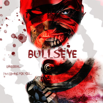 Arts numériques intitulée "Bullseye" par Anthony, Œuvre d'art originale, Travail numérique 2D