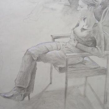 Drawing titled "Julie" by Anthony Barrow, Original Artwork