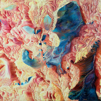 Pintura intitulada "Desert" por Anthony Lebedev, Obras de arte originais, Óleo