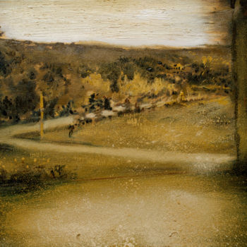 Pintura intitulada "the-road-home-at-du…" por Anthony Oliver, Obras de arte originais, Óleo