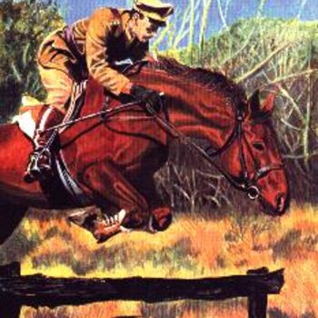 Painting titled "Galloping Major." by Anthony Payne, Original Artwork