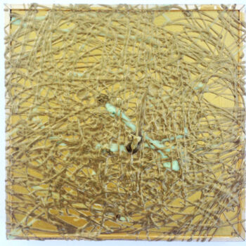 Pintura titulada "Gold Acrylic Art Pa…" por Anthony Saldivar, Obra de arte original, Acrílico