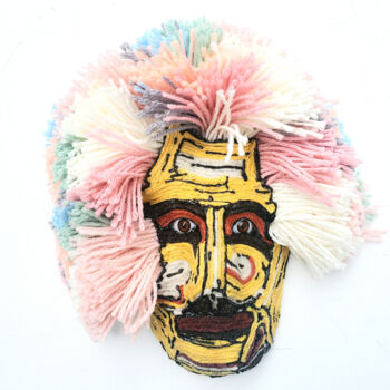 「Art Mask Yarn and M…」というタイトルの彫刻 Anthony Saldivarによって, オリジナルのアートワーク, アクリル
