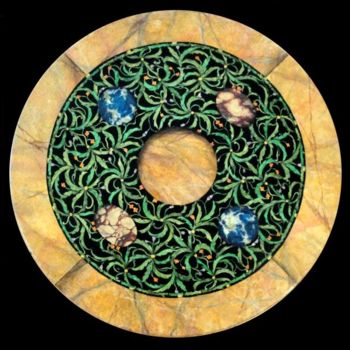 Artesanato intitulada "Tavolo rotondo" por Antichemagie, Obras de arte originais
