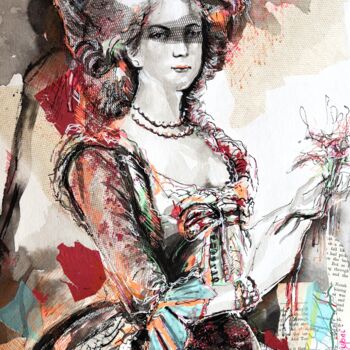 Pintura intitulada "Marie" por Antigoni Tziora, Obras de arte originais, Tinta