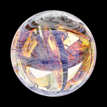 Digital Arts με τίτλο "Sphere World" από Antinomy, Αυθεντικά έργα τέχνης, 3D Μοντελοποίηση
